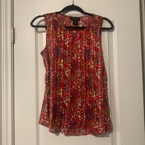 Rachel Zoe red floral top